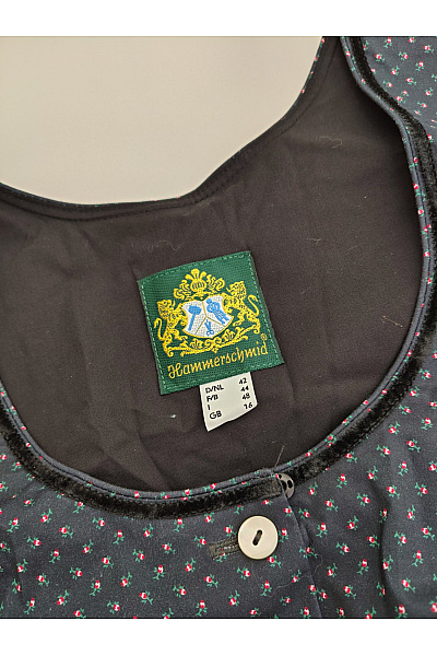 Hammerschmid Bavlněné dirndl šaty midi puntíkované s páskem Vel. 42 | Hammerschmid | obrázek 7