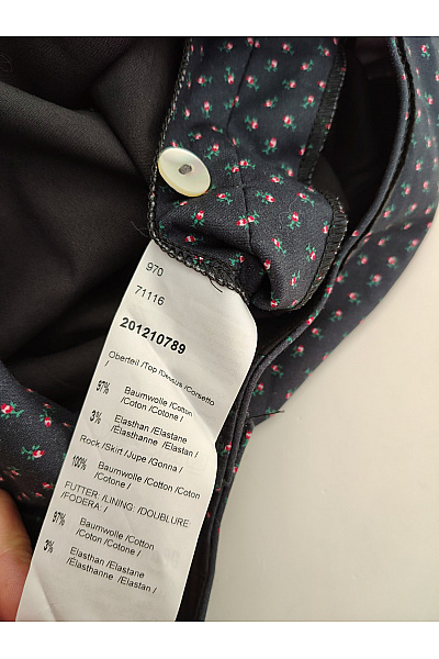Hammerschmid Bavlněné dirndl šaty midi puntíkované s páskem Vel. 42 | Hammerschmid | obrázek 9