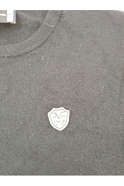 VERSACE Černý vlněný pulovr s dlouhým rukávem basic Vel. XL | VERSACE | obrázek 3