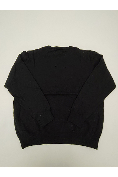 VERSACE Černý vlněný pulovr s dlouhým rukávem basic Vel. XL | VERSACE | obrázek 7