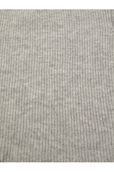 PIECES Šedý žebrovaný crop svetřík s krátkým rukávem basic Vel. EU M | PIECES | obrázek 3
