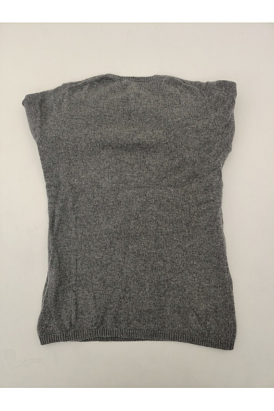 MAX TONSO CASHMERE Dámský šedý kašmírový pulovr basic Velikost S | MAX TONSO CASHMERE | obrázek 4