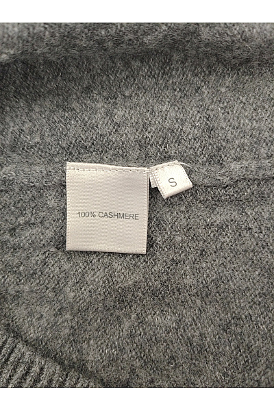 MAX TONSO CASHMERE Dámský šedý kašmírový pulovr basic Velikost S | MAX TONSO CASHMERE | obrázek 5