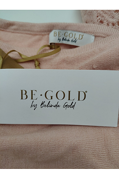 Belinda Gold Růžová dámská halenka s dlouhým rukávem a krajkou Vel. EU 42 | Belinda Gold | obrázek 5