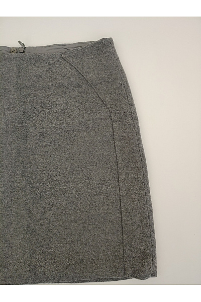 MORE & Šedá vlněná mini sukně elegantní business Vel. EU 36 | MORE & MORE | obrázek 2