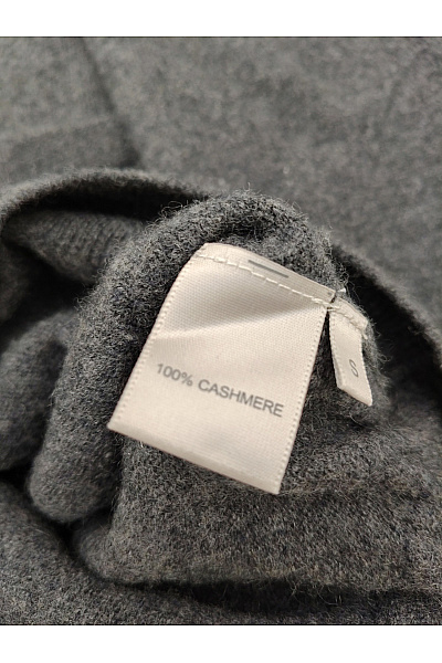 MAX TONSO CASHMERE Šedý kašmírový pulovr basic Velikost S | MAX TONSO CASHMERE | obrázek 3