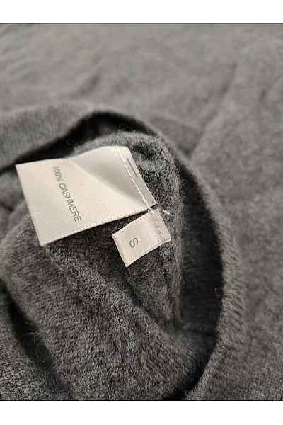MAX TONSO CASHMERE Šedý kašmírový pulovr basic Velikost S | MAX TONSO CASHMERE | obrázek 4