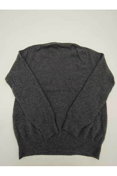 MAX TONSO CASHMERE Šedý kašmírový pulovr basic Velikost S | MAX TONSO CASHMERE | obrázek 6