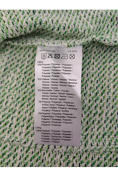 MORE & Zelené dámské sako s jedním knoflíkem se strukturou Vel. EU 38 | MORE & MORE | obrázek 6