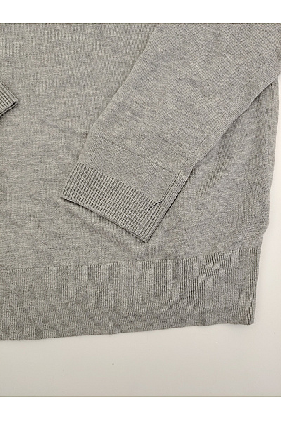 TOMMY HILFIGER Šedý bavlněný pulovr basic Velikost S | TOMMY HILFIGER | obrázek 2
