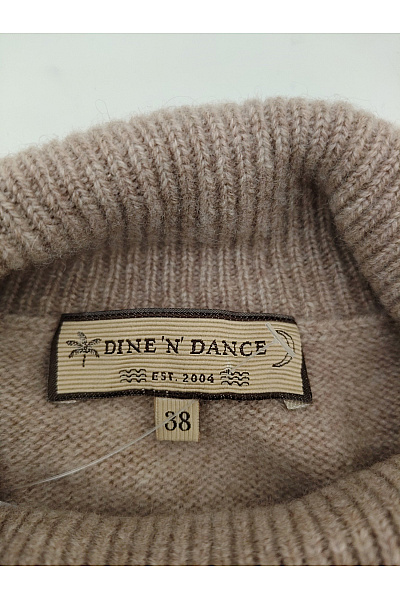 Dine'n Dance Dámský kašmírový rolák hnědý pletený basic Velikost EU 38 | Dine'n Dance | obrázek 3
