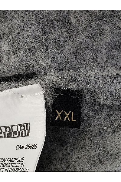 NAPAPIJRI Šedý vlněný pulovr se stojáčkem na zip Vel. XXL | NAPAPIJRI | obrázek 8