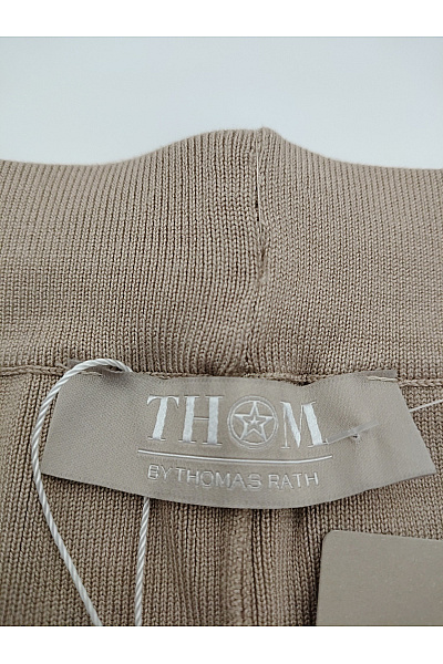 THOM By Thomas Rath Béžové pletené široké kalhoty s kapsami Velikost DE 40 | THOM By Thomas Rath | obrázek 3