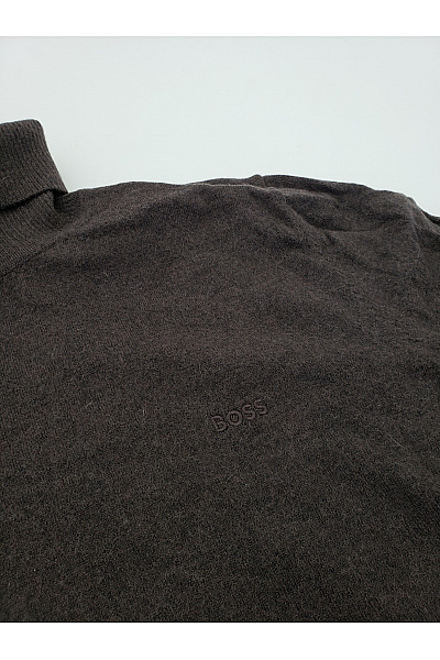 HOSS Pánský vlněný rolák hnědý basic Velikost XL | HOSS | obrázek 3