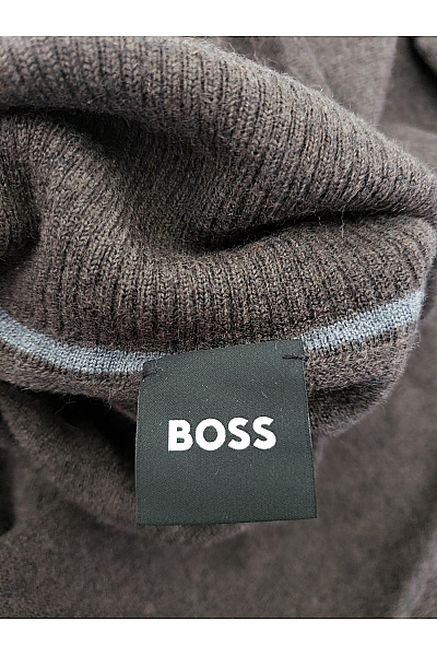 HOSS Pánský vlněný rolák hnědý basic Velikost XL | HOSS | obrázek 5