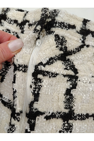 DIANE von FURSTEBERG Černobílé kostkované mini šortky elegantní Vel. M | DIANE von FURSTEBERG | obrázek 3