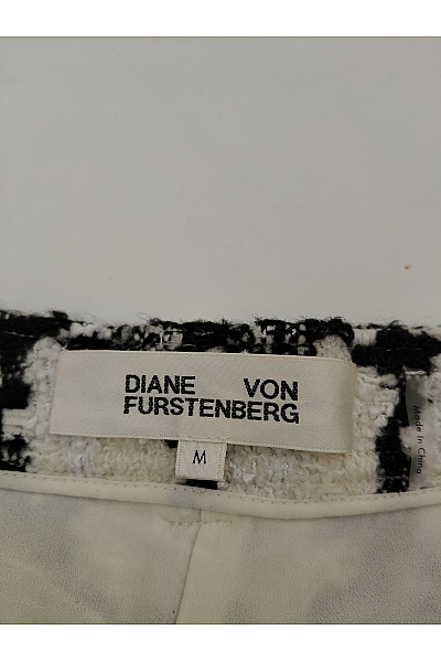 DIANE von FURSTEBERG Černobílé kostkované mini šortky elegantní Vel. M | DIANE von FURSTEBERG | obrázek 4