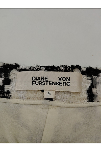DIANE von FURSTEBERG Černobílé kostkované mini šortky elegantní Vel. M | DIANE von FURSTEBERG | obrázek 5