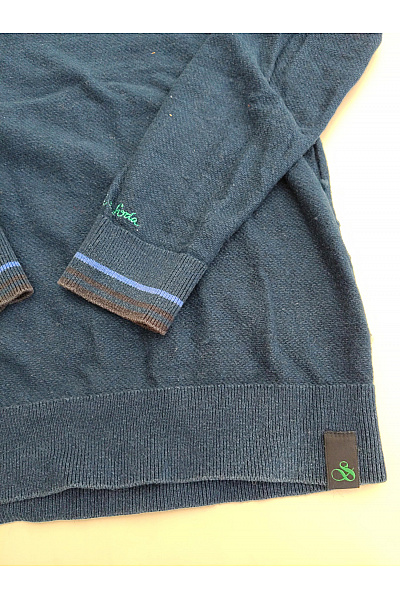 Scotch & Soda Pánský modrý bavlněný pulovr s dlouhým rukávem basic Vel. M | Scotch & Soda | obrázek 2