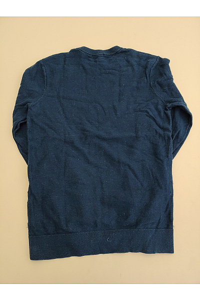 Scotch & Soda Pánský modrý bavlněný pulovr s dlouhým rukávem basic Vel. M | Scotch & Soda | obrázek 4