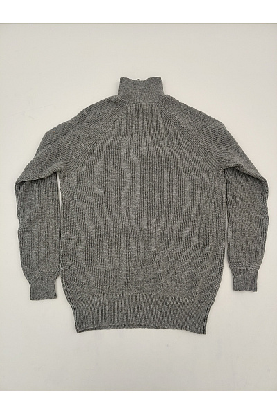 HACKETT Šedý vlněný pulovr se stojáčkem na zip Vel. L | HACKETT | obrázek 7
