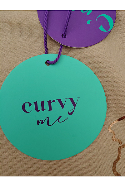 curvy me Béžová oversized mikina s dlouhým rukávem a květinovým potiskem Velikost DE 50 | curvy me | obrázek 5