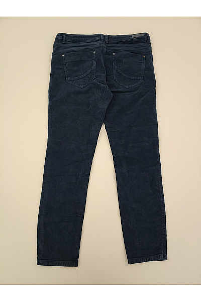 PULZ JEANS Dámské modré manšestrové džíny rovné s kapsami Velikost EU 44 | PULZ JEANS | obrázek 6