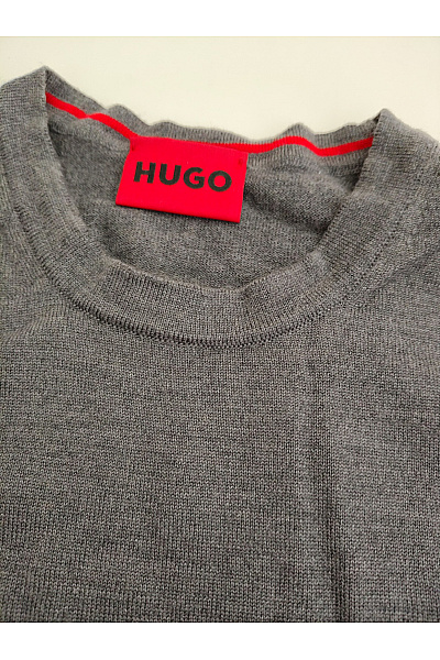 Hugo Boss Šedý vlněný pulovr basic Velikost M | Hugo Boss | obrázek 3
