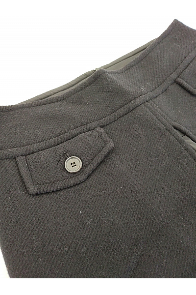 Max Mara Černá vlněná sukně áčková s kapsami a knoflíky Velikost 38 | Max Mara | obrázek 4
