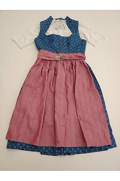 heimatgwand Bavlněné dirndl šaty s krajkou midi Vel. S | heimatgwand | obrázek 2