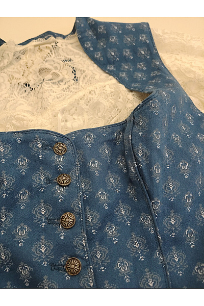 heimatgwand Bavlněné dirndl šaty s krajkou midi Vel. S | heimatgwand | obrázek 5
