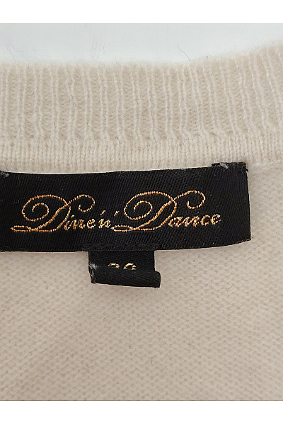 Dine'n Dance Béžový dámský pletený pulovr s dlouhým rukávem basic Vel. EU 38 | Dine'n Dance | obrázek 5