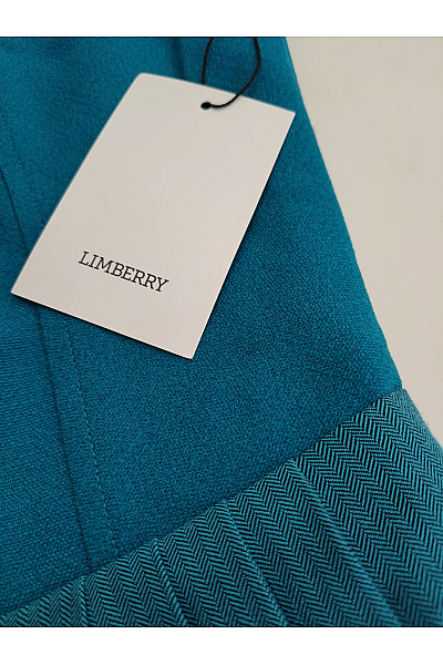 limberry Modré lněné midi šaty do áčka Vel. DE 32 | limberry | obrázek 6