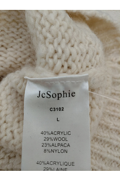 JcSophie Béžový pletený kardigan do véčka na knoflíky Velikost L | JcSophie | obrázek 6