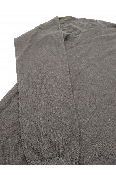 KIEFERMANN Černý pánský pletený pulovr s límečkem na knoflíky elegantní basic Vel. M | KIEFERMANN | obrázek 4