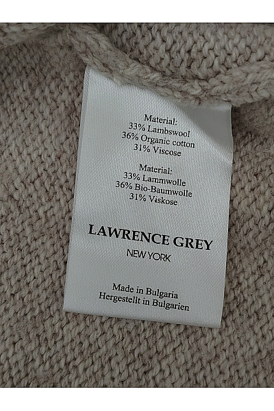 LAWRENCE GREY Béžová vlněná áčková midi sukně s pružným pasem Velikost EU 42 | LAWRENCE GREY | obrázek 3