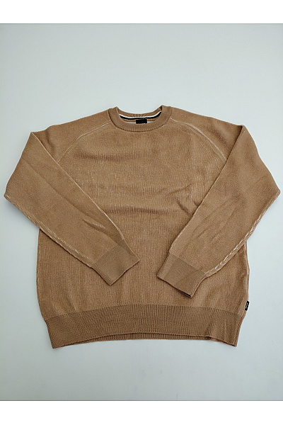 Hugo Boss Pánský Hnědý Pletený Pulovr Basic Vel. L