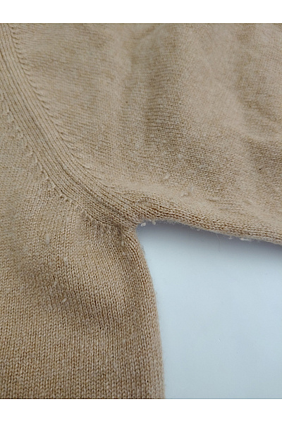 Johnstons of Elgin Dámský kašmírový pulovr béžový basic Velikost L | Johnstons of Elgin | obrázek 4