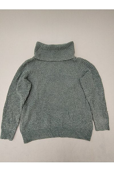 HELENA VERA Dámský zelený pletený rolák oversized Velikost DE 40 | HELENA VERA | obrázek 2