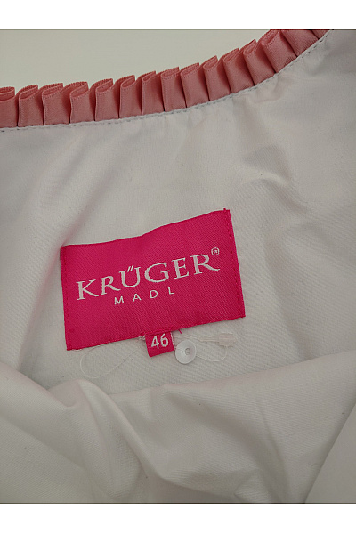 KRUGER Bavlněné dirndl šaty s výšivkou modré Velikost DE 46 | KRUGER | obrázek 9