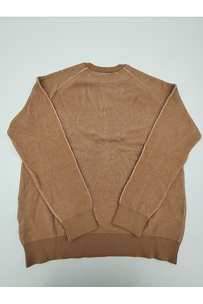 Hugo Boss Hnědý bavlněný pletený pulovr basic Velikost XL | Hugo Boss | obrázek 9