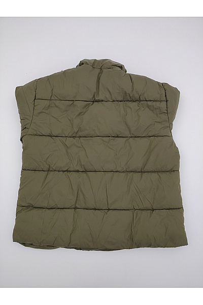 ONLY Dámská khaki prošívaná bunda křivák puffer Vel. L | ONLY | obrázek 10