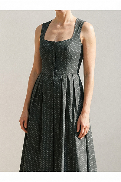 Limberry Černé Bavlněné Dirndl šaty Midi Vel. DE 34