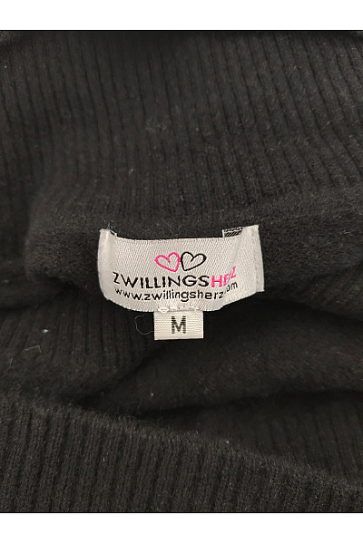 Zwillingsherz Dámský černý kašmírový rolák basic Vel. M | Zwillingsherz | obrázek 7