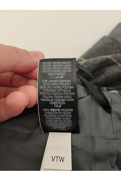 Marks & Spencer Šedá vlněná mini sukně zavinovací kostkovaná Vel. EU 44 | Marks & Spencer | obrázek 9