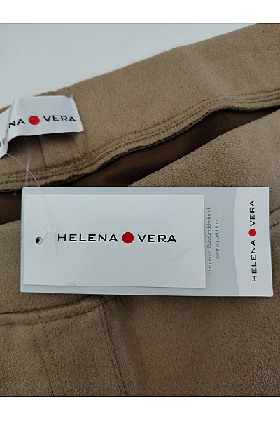 HELENA VERA Dámské hnědé elegantní kalhoty s vysokým pasem Vel. DE 26 | HELENA VERA | obrázek 6