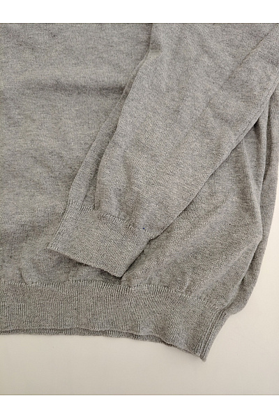 GANT Pánský šedý bavlněný pulovr basic Vel. S | GANT | obrázek 4