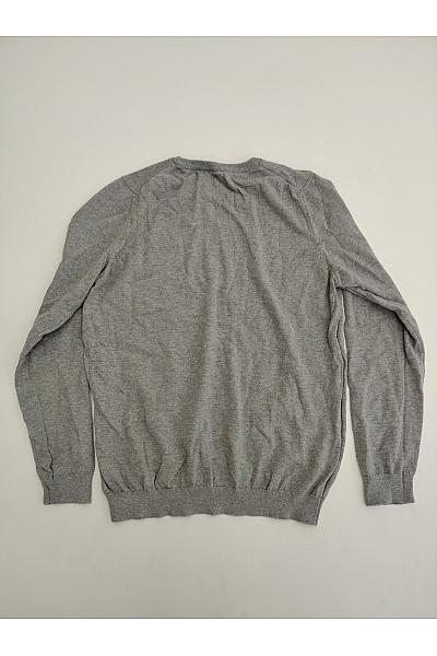 GANT Pánský šedý bavlněný pulovr basic Vel. S | GANT | obrázek 9