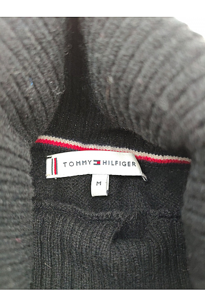 TOMMY HILFIGER Černý vlněný rolák s copánkovým vzorem Vel. M | TOMMY HILFIGER | obrázek 5