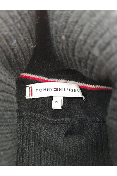 TOMMY HILFIGER Černý vlněný rolák s copánkovým vzorem Vel. M | TOMMY HILFIGER | obrázek 6